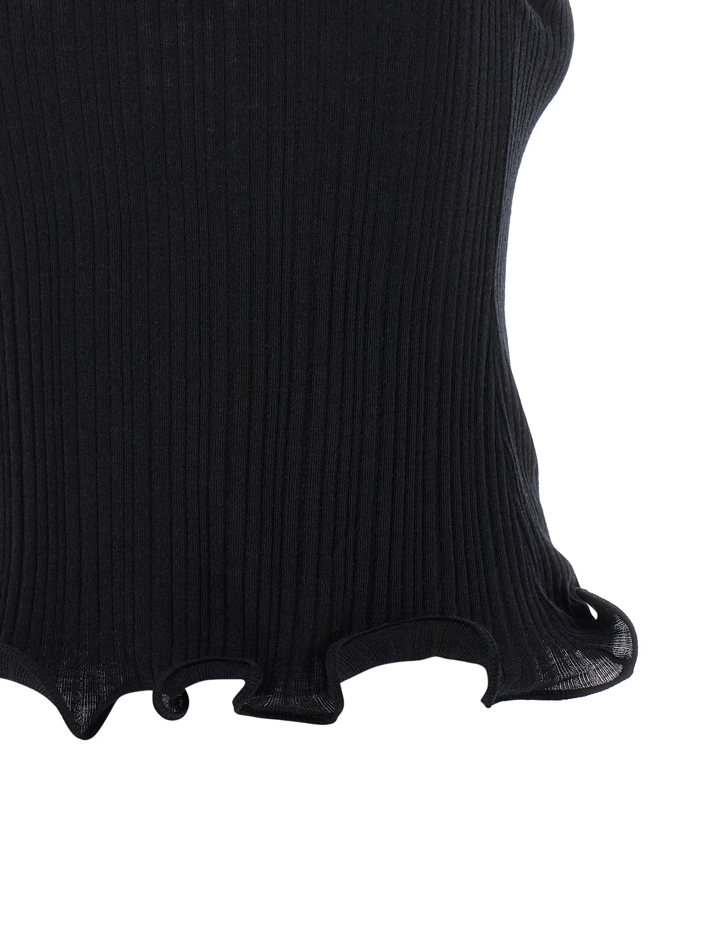 Débardeur noir en polyester Fendi