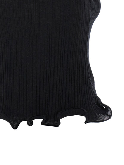 Débardeur noir en polyester Fendi