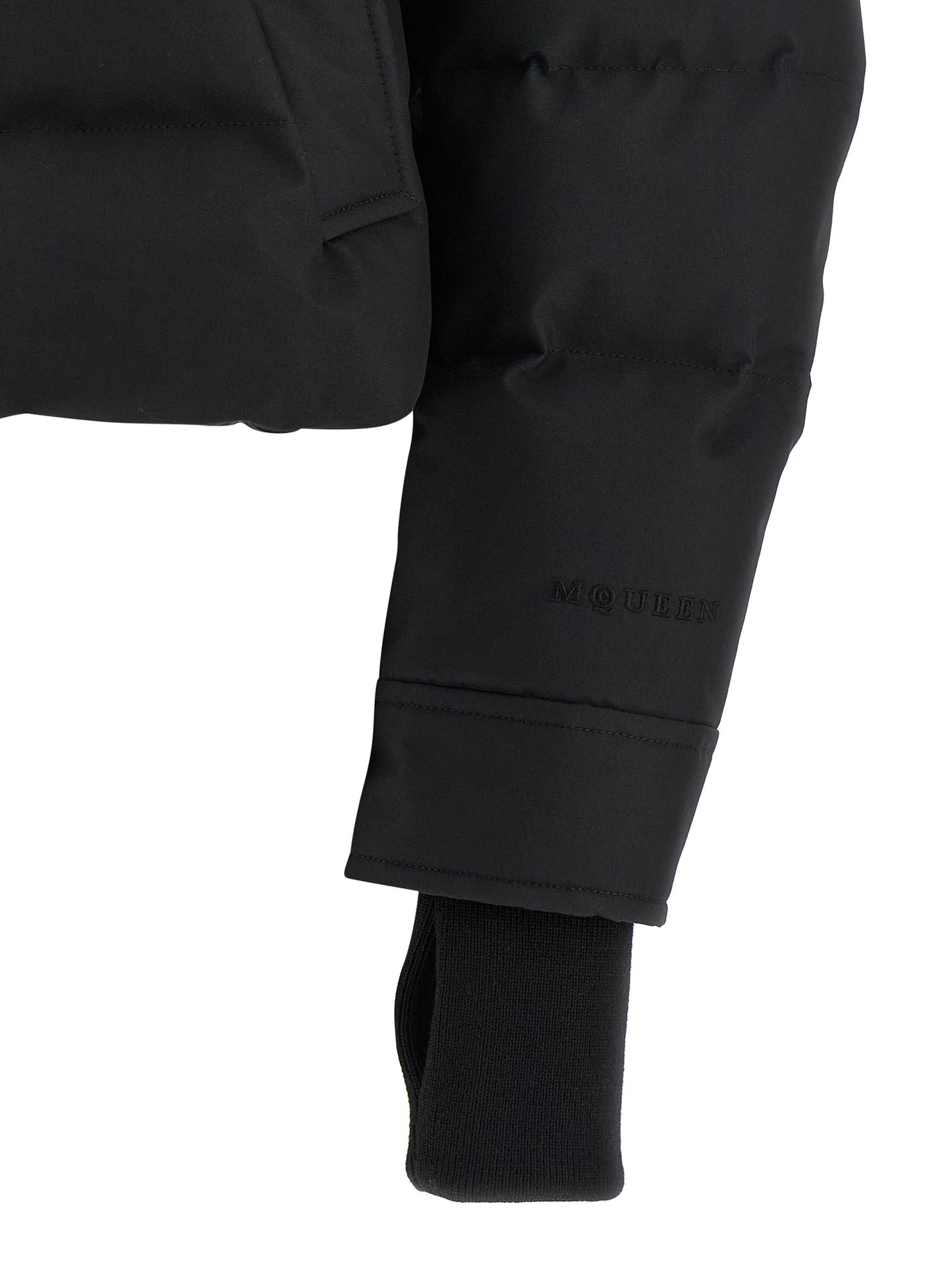 Chaqueta Alexander McQueen negra de poliamida
