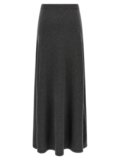 Falda Minicorta De Punto En Lana Gris Balenciaga Modelo