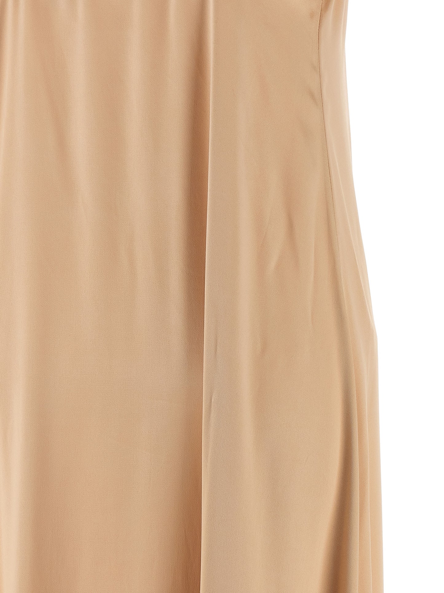 Vestido largo de viscosa beige Ferragamo