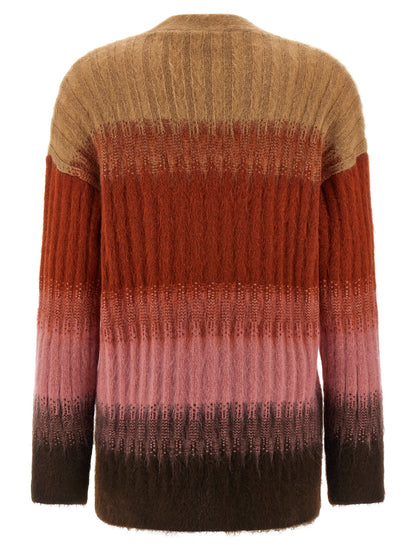 Cardigan en laine multicolore Fendi