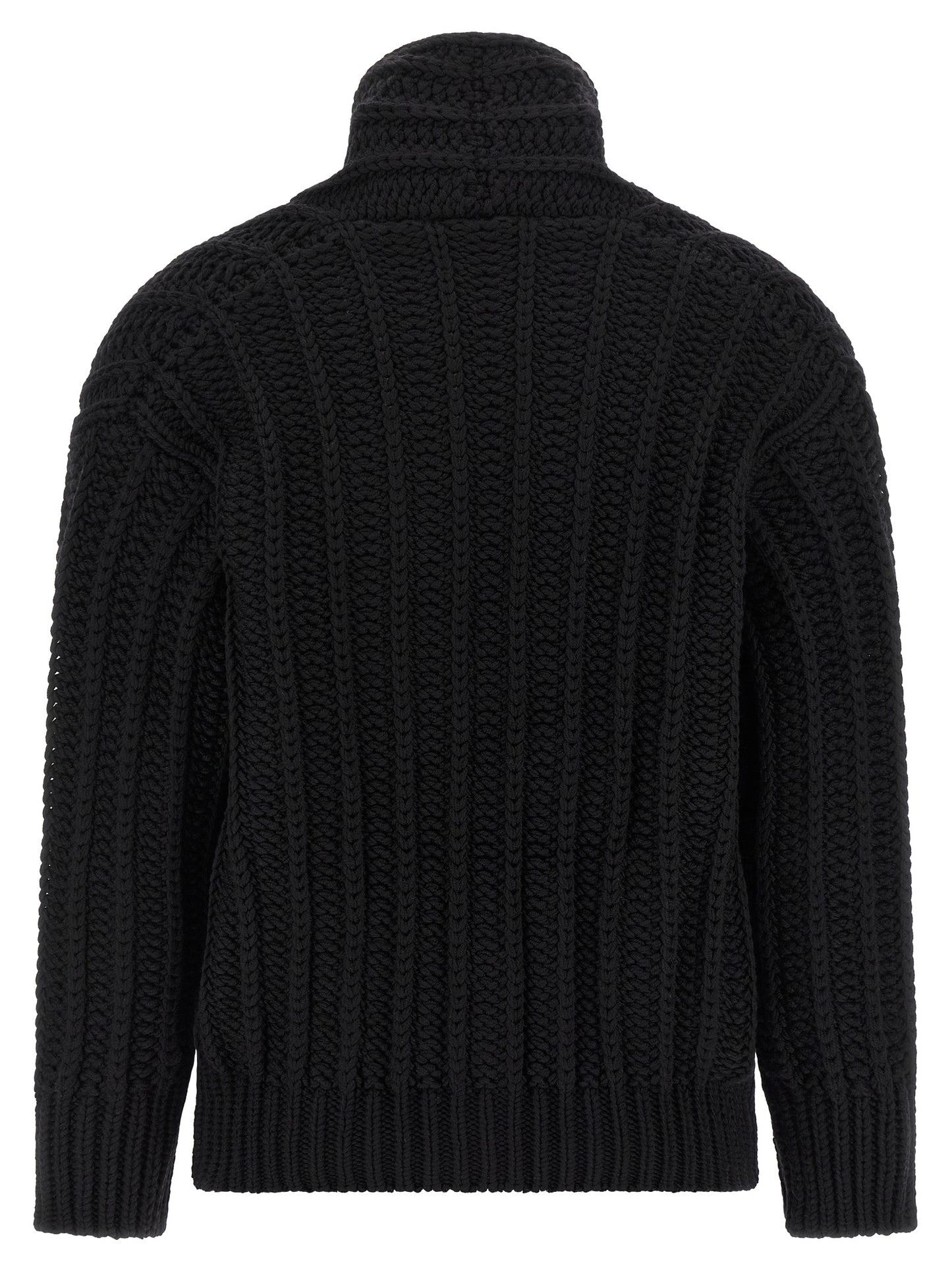 Cardigan Dolce & Gabbana en laine vierge noire