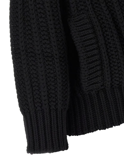 Cardigan Dolce & Gabbana en laine vierge noire