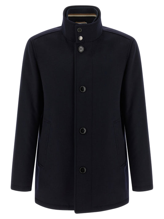 Abrigo De Lana Azul Hugo Boss Colección H-Coxtan-234