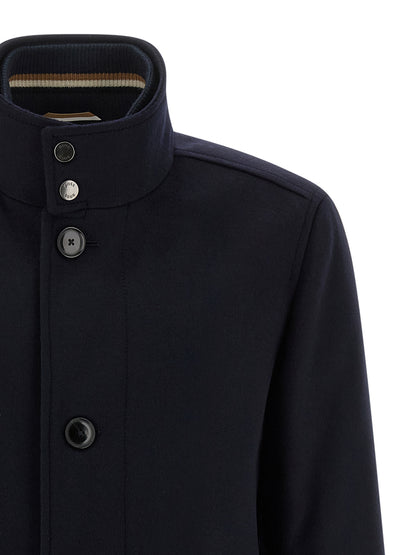 Manteau en laine bleu Hugo Boss Collection H-Coxtan-234