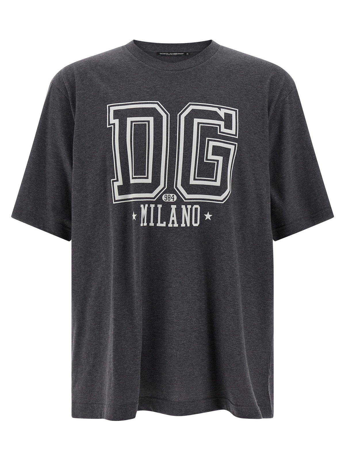 T-shirt gris en coton Dolce & Gabbana