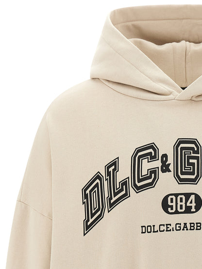 Sweat-shirt Dolce & Gabbana en coton beige
