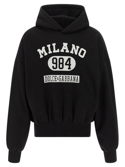Sweat-shirt bicolore en coton Dolce & Gabbana