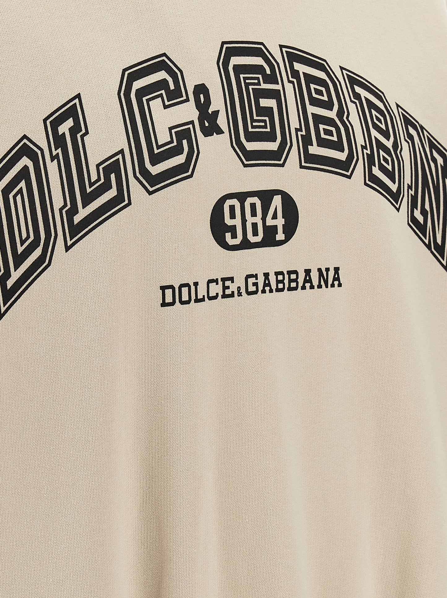Sweat-shirt Dolce & Gabbana en coton beige