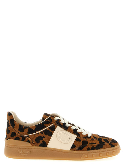 Valentino Garavani Brown Calfskin Low-Top Sneakers
