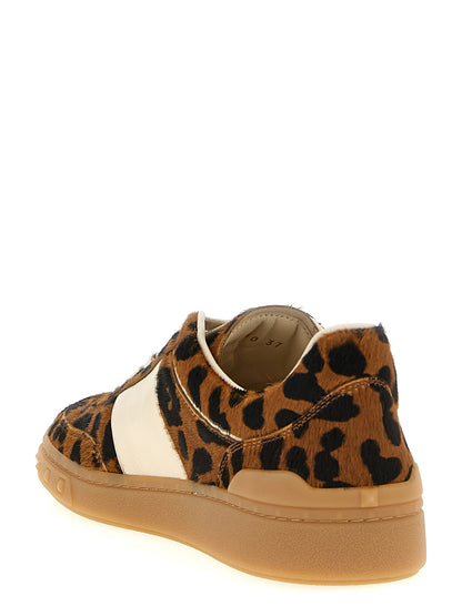 Valentino Garavani Brown Calfskin Low-Top Sneakers