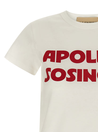 Camiseta de algodón blanca de Valentino Garavani