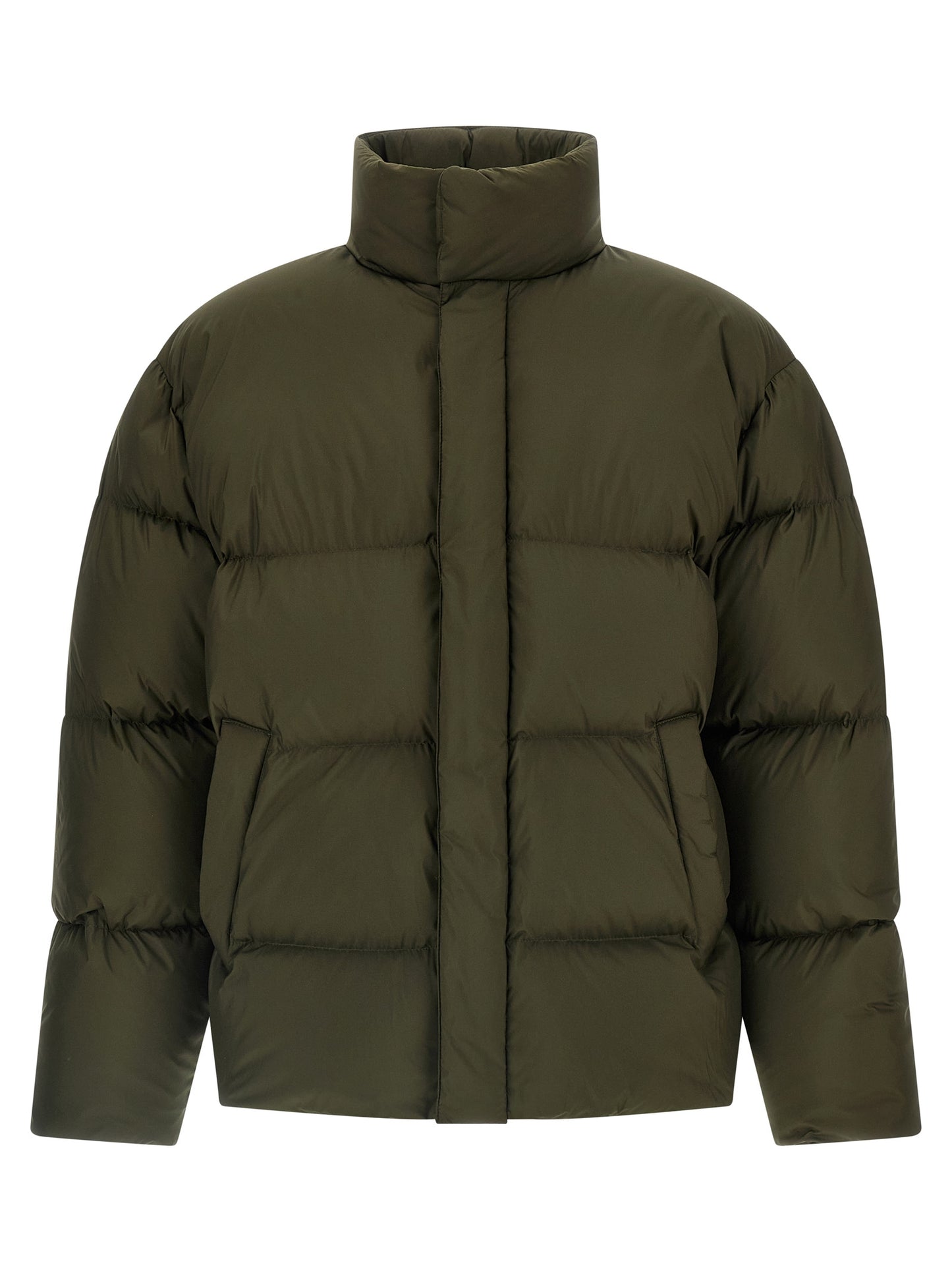 Chaqueta larga Saint Laurent bicolor de poliéster