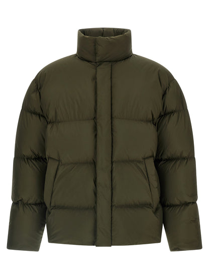 Chaqueta larga Saint Laurent bicolor de poliéster