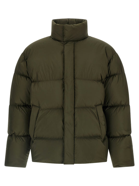 Chaqueta larga Saint Laurent bicolor de poliéster