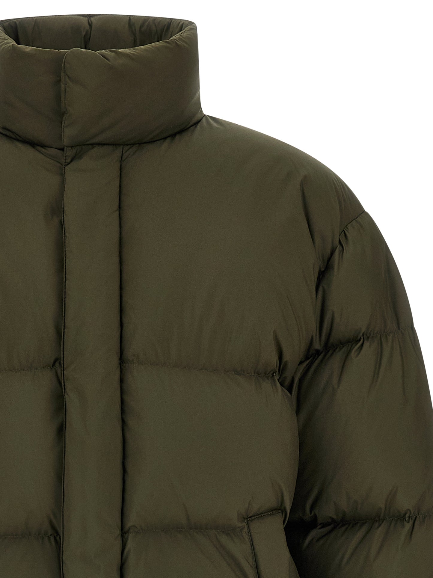 Chaqueta larga Saint Laurent bicolor de poliéster
