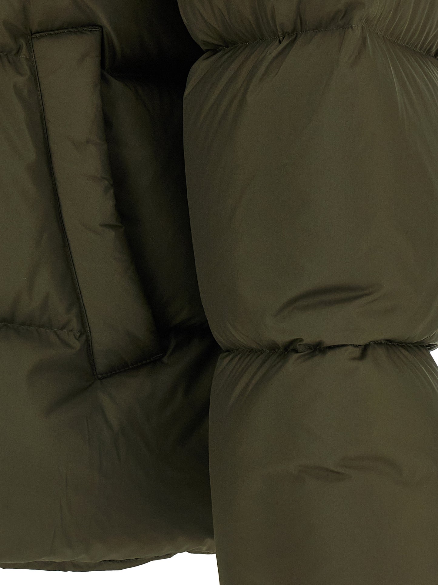 Chaqueta larga Saint Laurent bicolor de poliéster