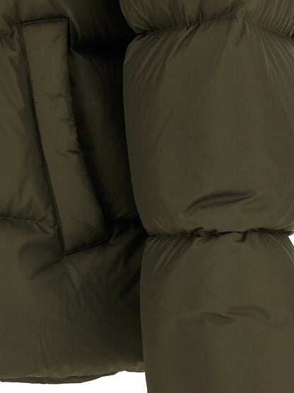 Chaqueta larga Saint Laurent bicolor de poliéster