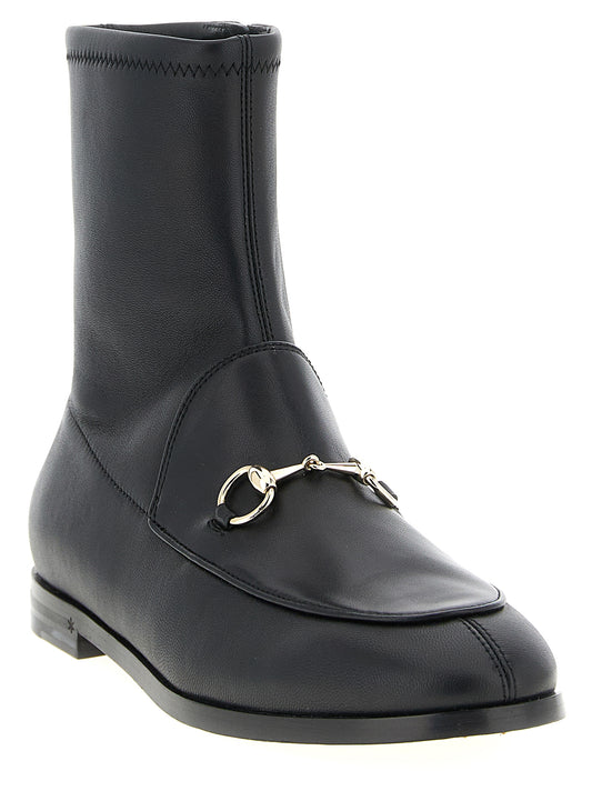 Gucci Black Lambskin Ankle Boots - Flexible Sole