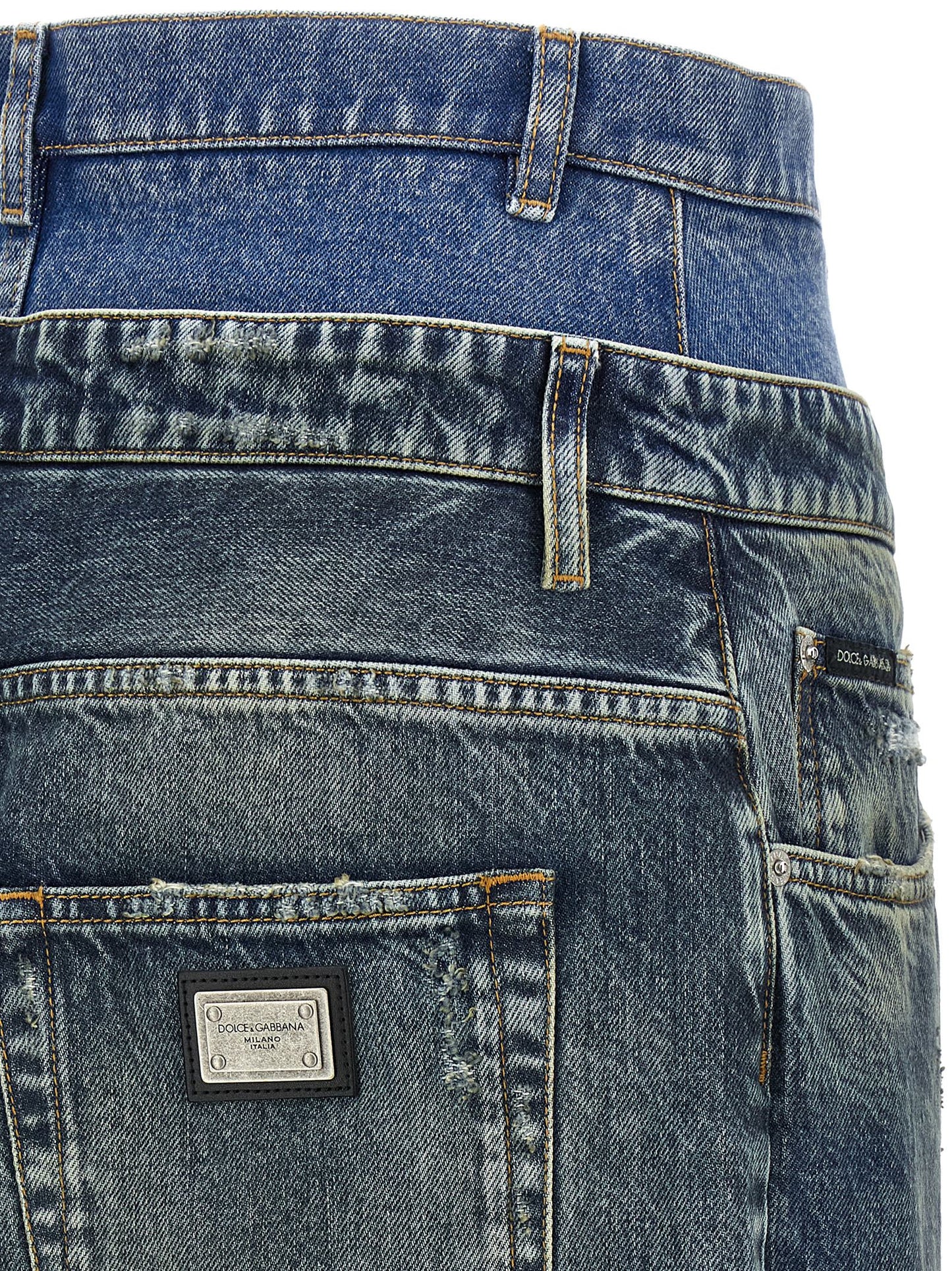 Vaqueros de algodón azul Dolce & Gabbana