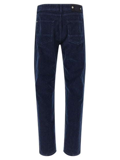 Pantalón Casual Stone Island de Algodón Azul Corte Recto
