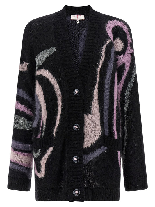 Cárdigan Emilio Pucci de lana negra
