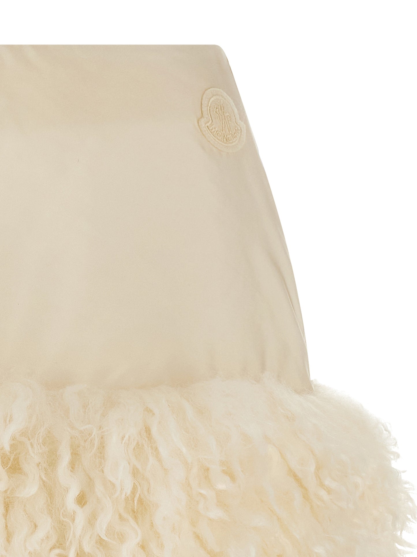Jupe longue Moncler en polyamide blanc résistant