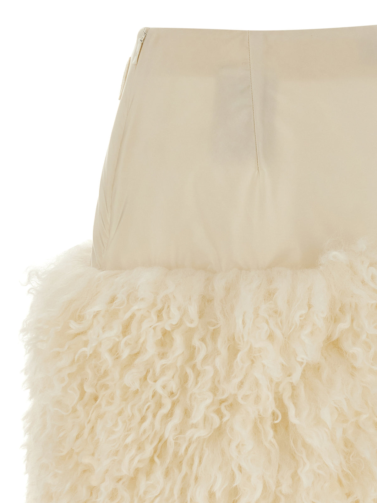 Jupe longue Moncler en polyamide blanc résistant