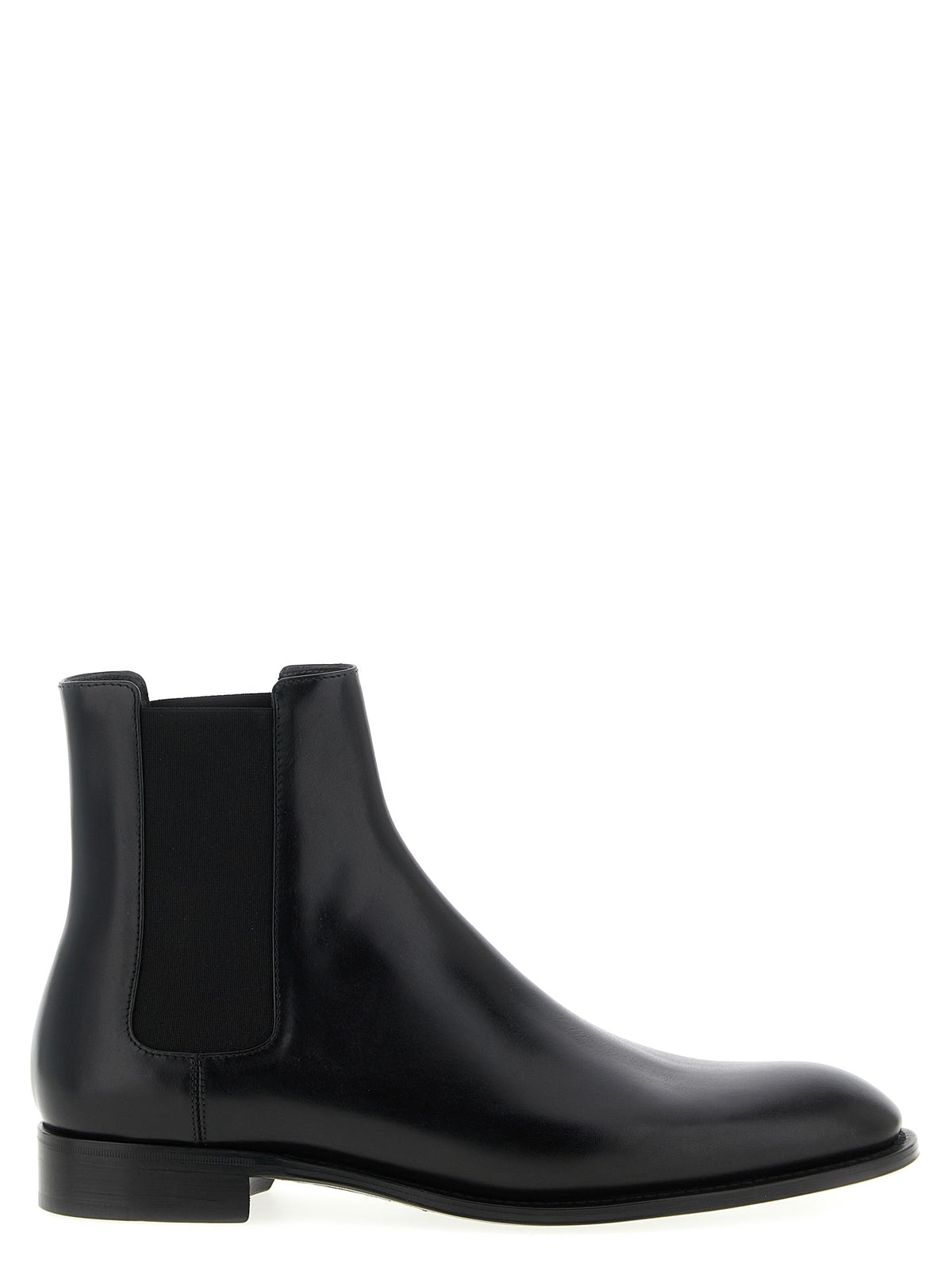 Chelsea Saint Laurent en cuir de veau noir