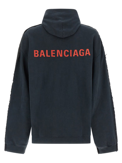 Chaqueta De Mezclilla De Algodón Balenciaga Negro Hybrid