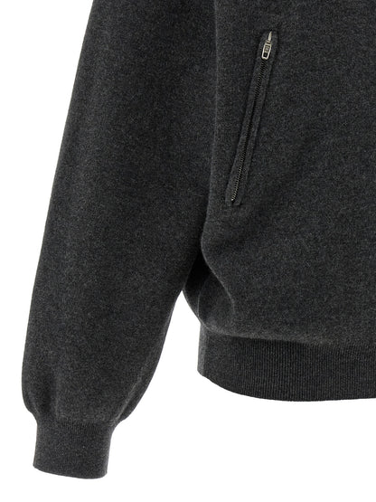 Cárdigan Balenciaga de lana gris