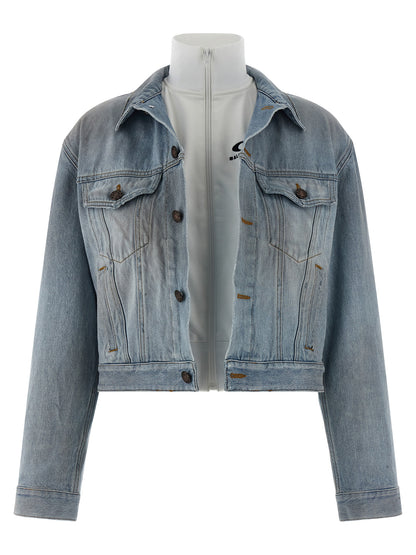 Chaqueta Vaquera Balenciaga De Algodón Denim En Azul