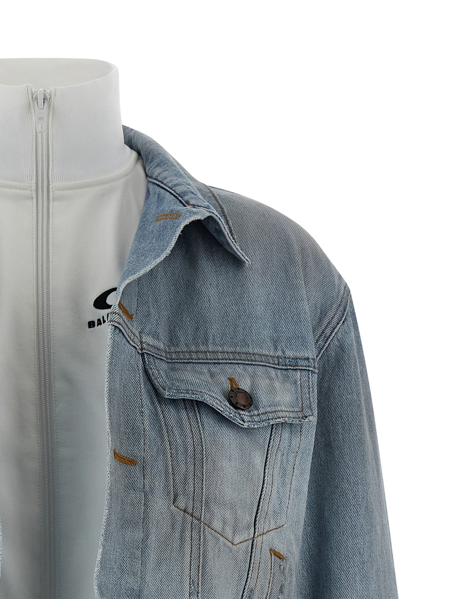 Chaqueta Vaquera Balenciaga De Algodón Denim En Azul
