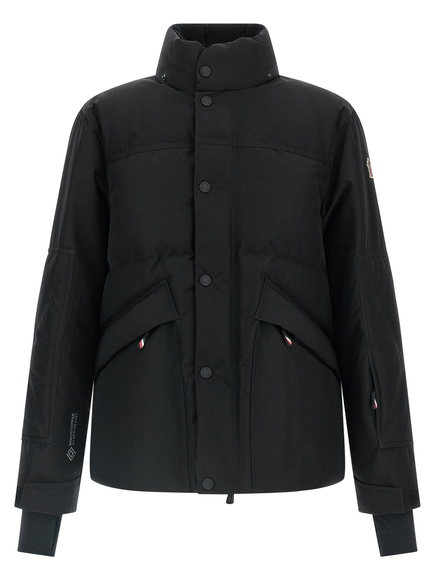 Chaqueta de poliéster negro Moncler Grenoble