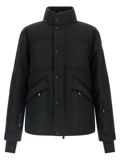 Chaqueta de poliéster negro Moncler Grenoble