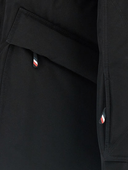 Chaqueta de poliéster negro Moncler Grenoble