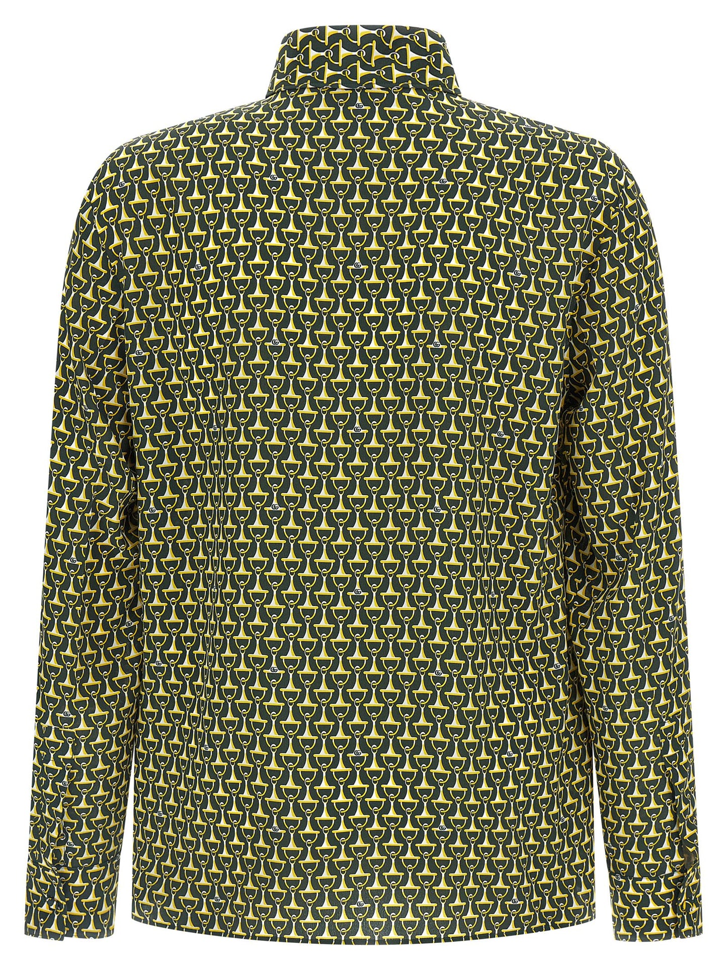 Blouse en soie bicolore Gucci