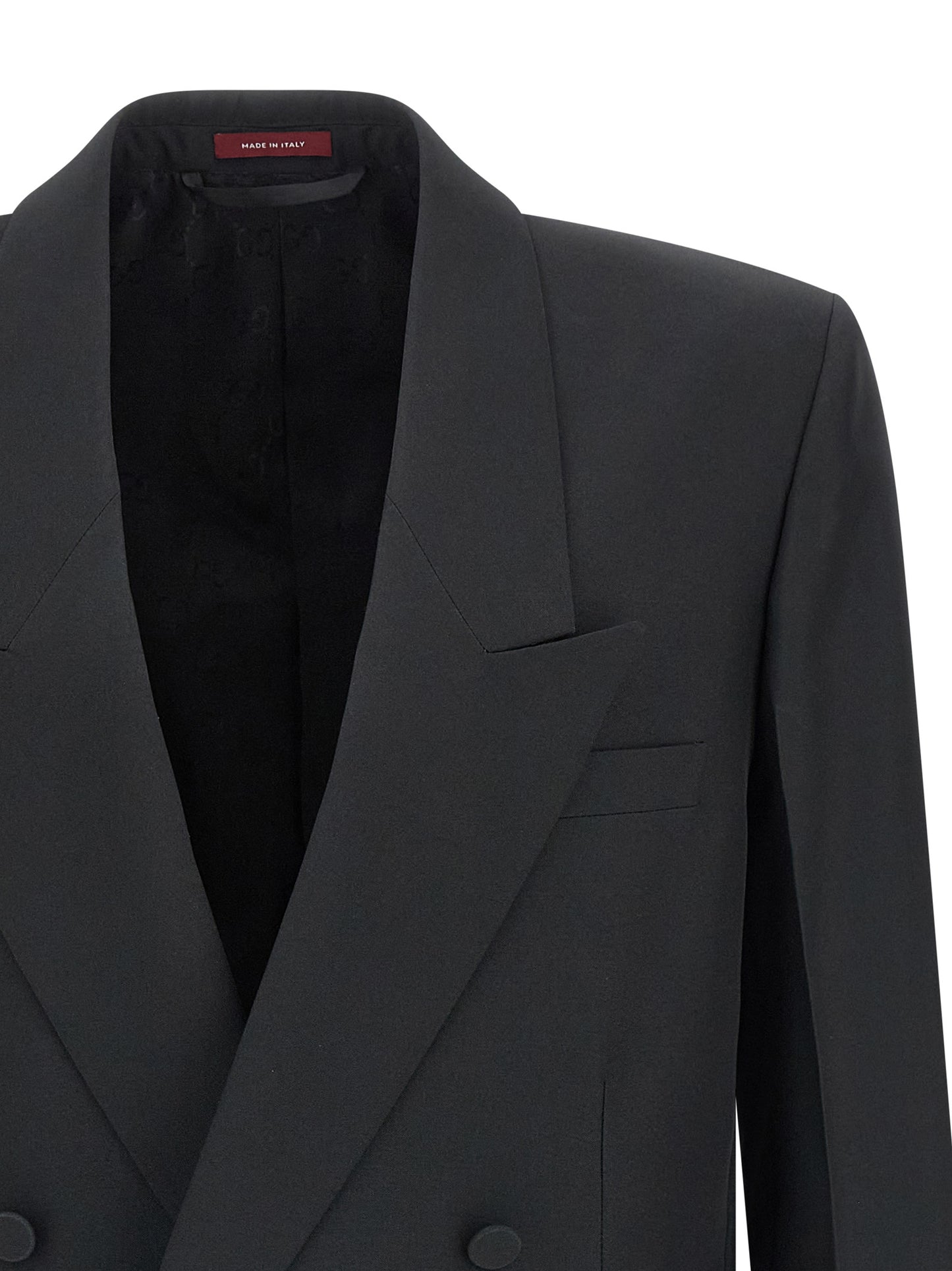 Blazer en polyester noir Gucci