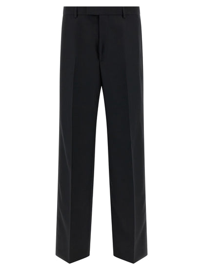 Pantalones De Vestir De Poliéster Negro Gucci Panama