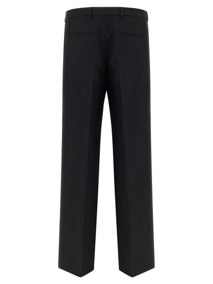 Pantalones De Vestir De Poliéster Negro Gucci Panama