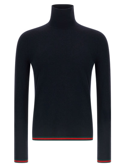 Cardigan en cachemire bleu GuCi Fabrication Italienne