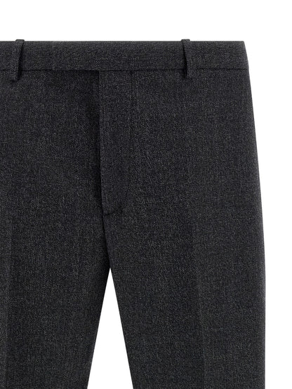 Pantalón de vestir de lana gris Gucci