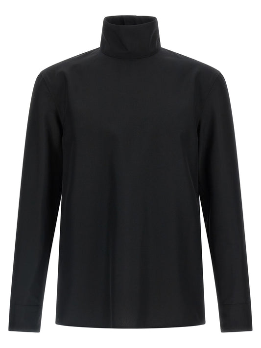 Blusa de poliéster negra Gucci