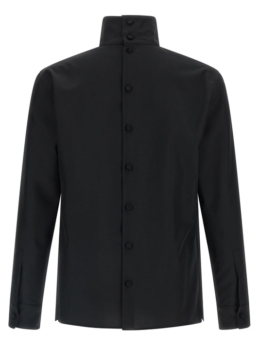 Blusa de poliéster negra Gucci