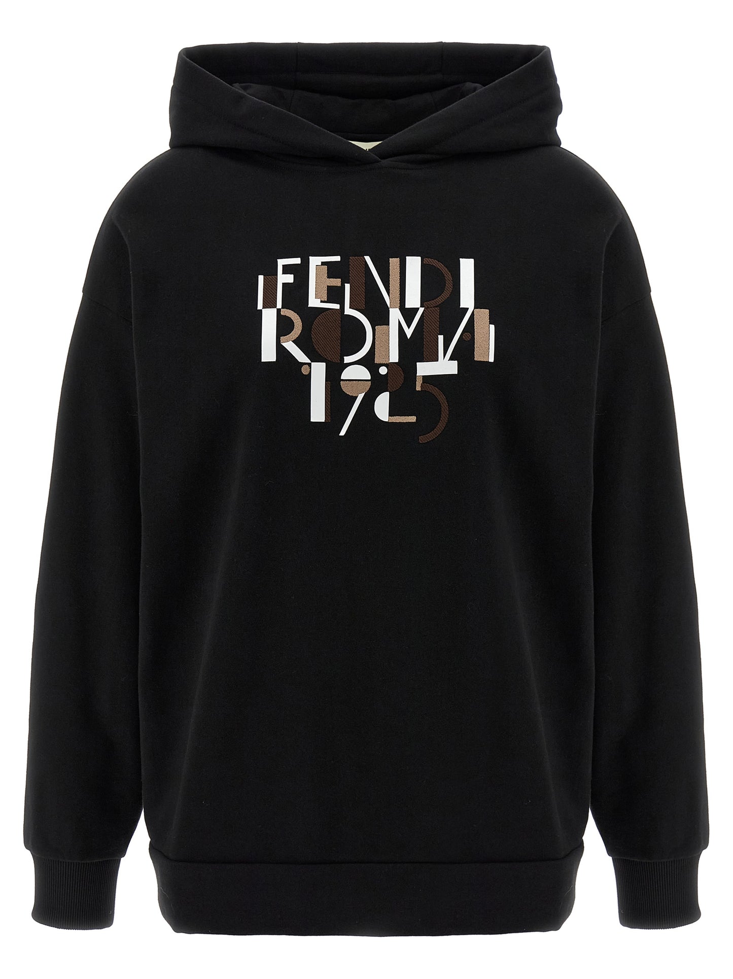 Black Cotton Fendi Hoodie Perfect for Everyday Wear