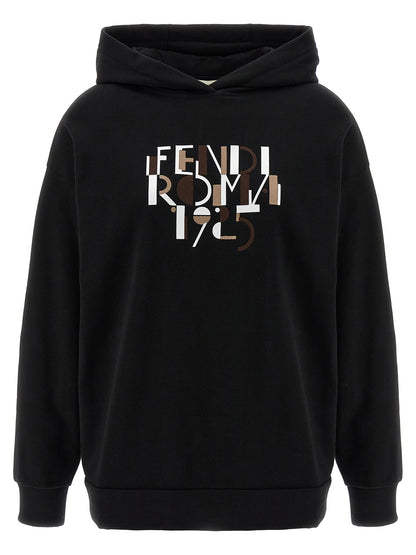 Black Cotton Fendi Hoodie Perfect for Everyday Wear