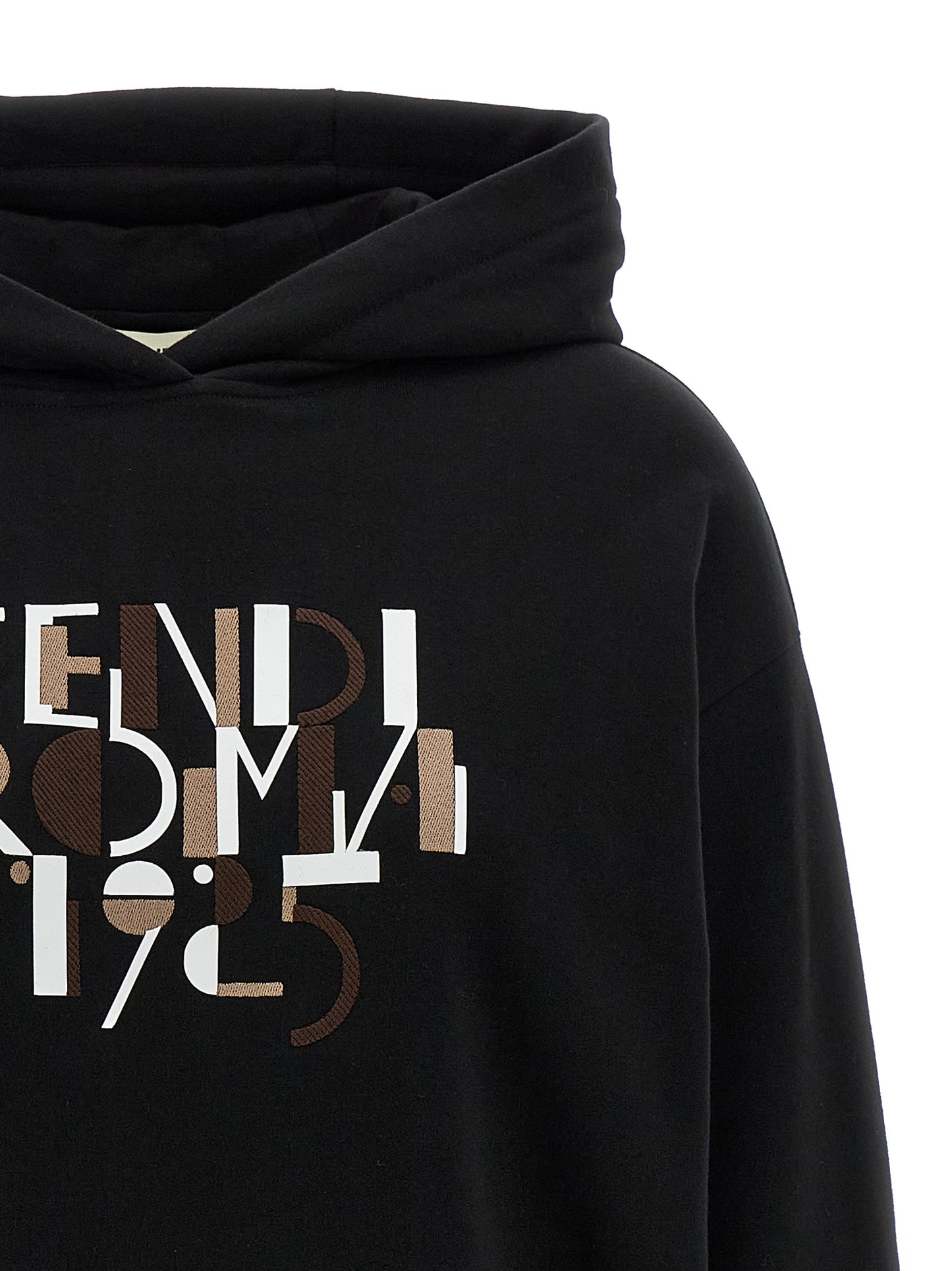 Black Cotton Fendi Hoodie Perfect for Everyday Wear