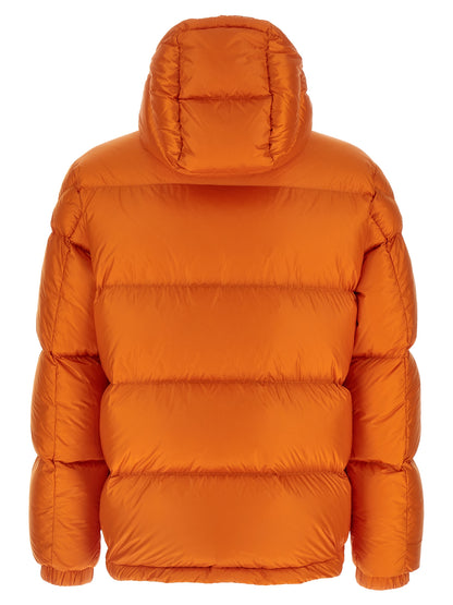 Chaqueta Moncler naranja de poliamida de largo completo