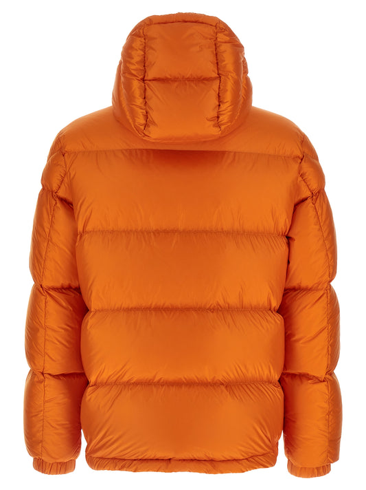 Chaqueta Moncler naranja de poliamida de largo completo